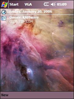 LL Ori and the Orion Nebula Theme for Pocket PC