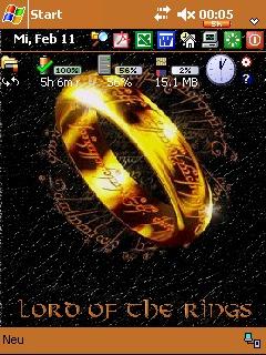 LOTR Ring Theme for Pocket PC