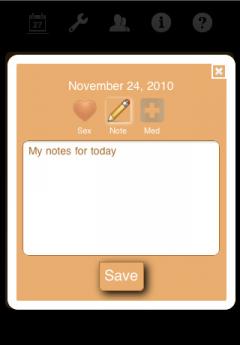 Ladytimer Ovulation Calendar (iPhone)