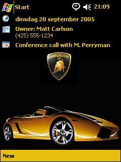 Lamborghini Gallardo Spyder 1 OVR Theme for Pocket PC