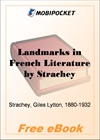 Landmarks in French Literature for MobiPocket Reader
