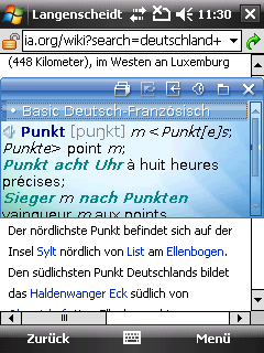 Langenscheidt Basic-Worterbuch Franzosisch for Windows Mobile