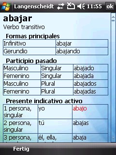 Langenscheidt Basic-Worterbuch Spanisch for Windows Mobile