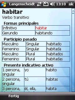 Langenscheidt Standard-Worterbuch Spanisch for Windows Mobile