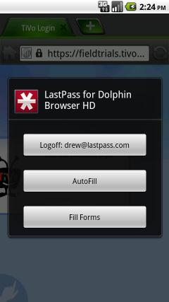 LastPass for Dolphin Browser