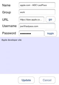 LastPass for iPhone