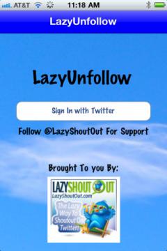 LazyUnfollow for iPhone
