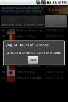 Le Mans Schedule 2012