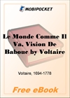 Le Monde Comme Il Va, Vision De Babouc for MobiPocket Reader