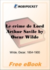 Le crime de Lord Arthur Savile for MobiPocket Reader