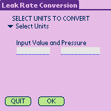 Leak Rate Converter