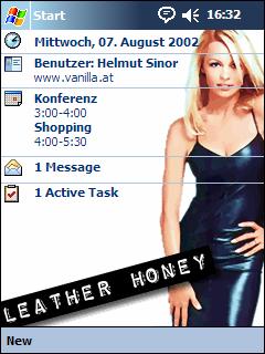 Leather Honey Animated Theme for Pocket PC