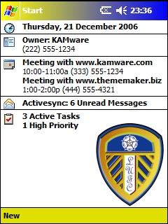 Leeds United AMF Theme for Pocket PC