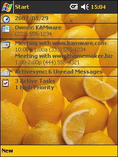 Lemon Theme for Pocket PC