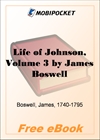 Life of Johnson, Volume 3 for MobiPocket Reader