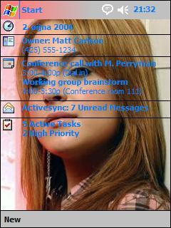 Lindsay Lohan FCC Theme for Pocket PC