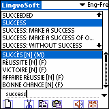 LingvoSoft Dictionary 2006 English - French for Palm OS