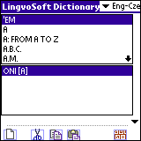 LingvoSoft Dictionary English - Czech for Palm OS