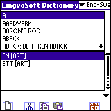 LingvoSoft Dictionary English - Swedish for Palm OS