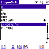 LingvoSoft Dictionary English - Turkish for Palm OS