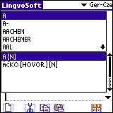 LingvoSoft Dictionary German - Czech for Palm OS