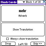 LingvoSoft FlashCards German - Czech for Palm OS