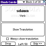 LingvoSoft FlashCards German - Hungarian for Palm OS