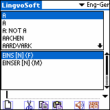 LingvoSoft Talking Dictionary 2006 English - German for Palm OS