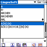 LingvoSoft Talking Dictionary 2006 German - Czech for Palm OS