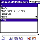 LingvoSoft Talking Dictionary English - Albanian for Palm OS