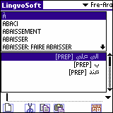 LingvoSoft Dictionary French - Arabic for Palm OS