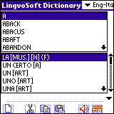 LingvoSoft English-Italian Talking Dictionary for Palm OS