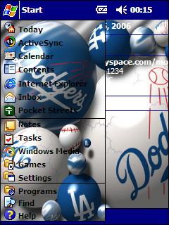 Los Angeles Dodgers MP Theme for Pocket PC
