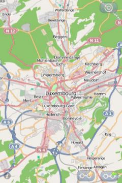 Luxembourg City Offline Street Map