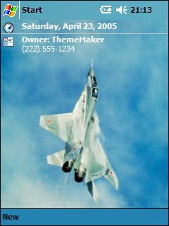 MIG 29 Theme for Pocket PC