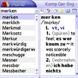 MSDict PONS Kompaktworterbuch Englisch-Deutsch (Palm OS)