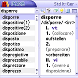 MSDict PONS Standardworterbuch Italienisch (Palm OS)