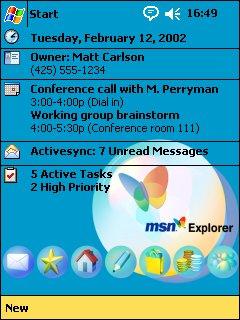 MSN Explorer Theme for Pocket PC