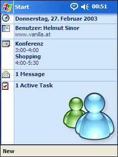 Mac Messenger Animated Theme for Pocket PC