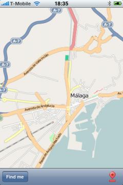 Malaga Street Map