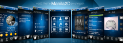 Manila 2D QVGA Theme for WisBar Advance Desktop