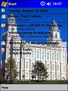 Manti Temple JM Theme for Pocket PC