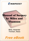 Manual of Surgery for MobiPocket Reader