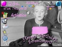 Marilyn Monroe Birthday Theme for BlackBerry 8800