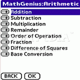 Math Trick Trainer for Palm OS