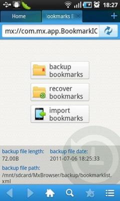Maxthon Add-on: Bookmark Backup