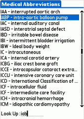 Medical Abbreviations for Palm OS