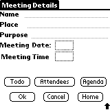 Meeting Organizer for Palm OS 5