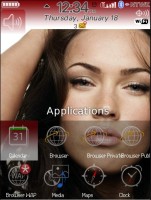 Megan Fox Theme for BlackBerry 9500 Storm