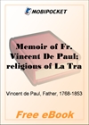 Memoir of Fr. Vincent De Paul for MobiPocket Reader